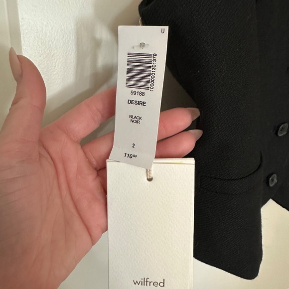 NWT ARITZIA x WILFRED - Black Desire Vest, 2 - Picture 4 of 4